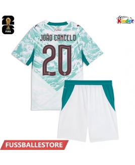 Günstige Portugal Joao Cancelo #20 Auswärts Trikotsatzt Kinder WM 2026 Kurzarm (+ Kurze Hosen)